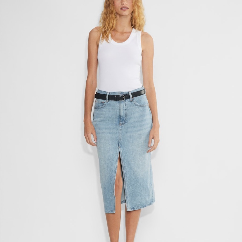 Aritzia Denim Forum The '90s Halle Denim Skirt